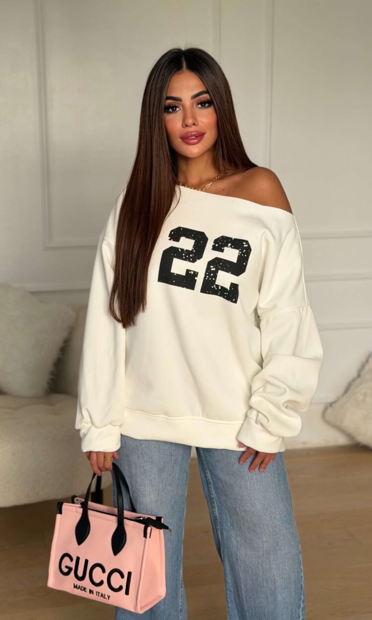 Off-Shoulder Sweatshirt