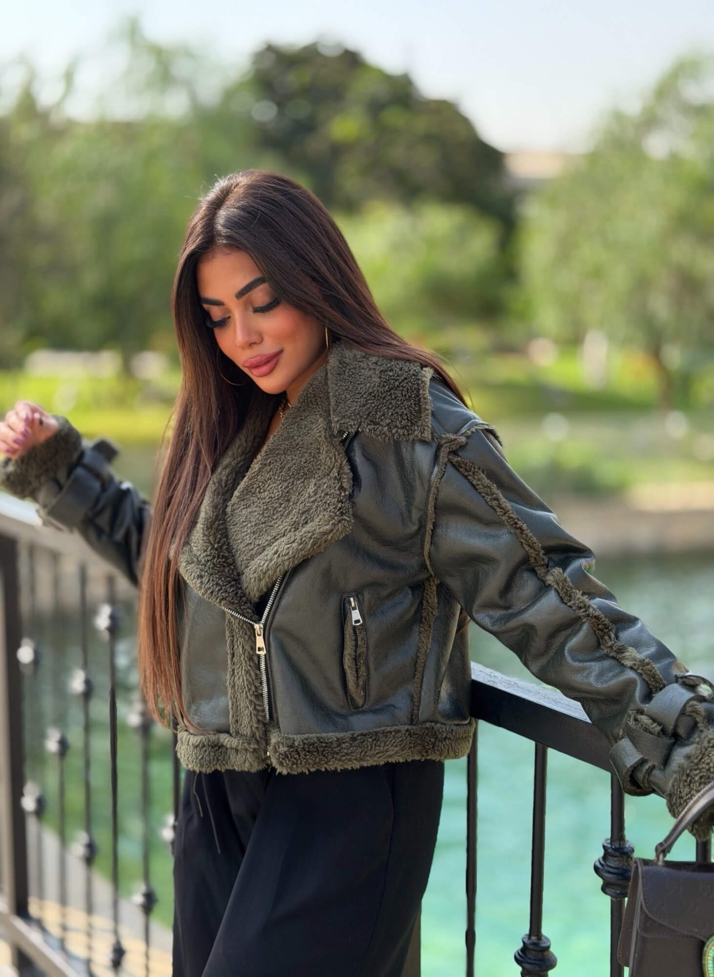 Fur Leather Jacket - Image 3