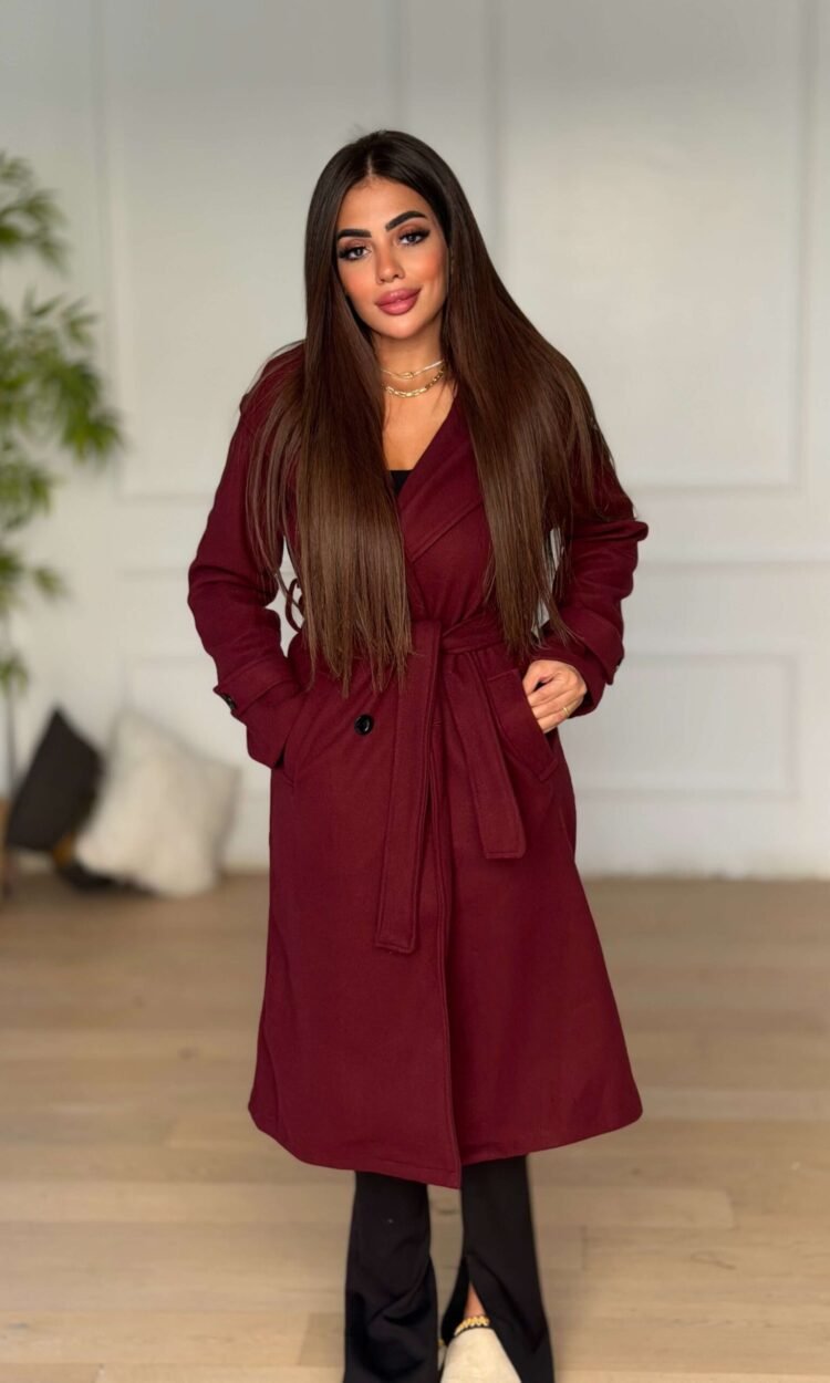 Wool Coat with Capuche