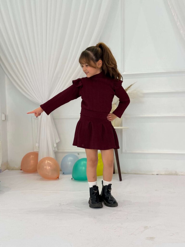 Girls Knit Suit
