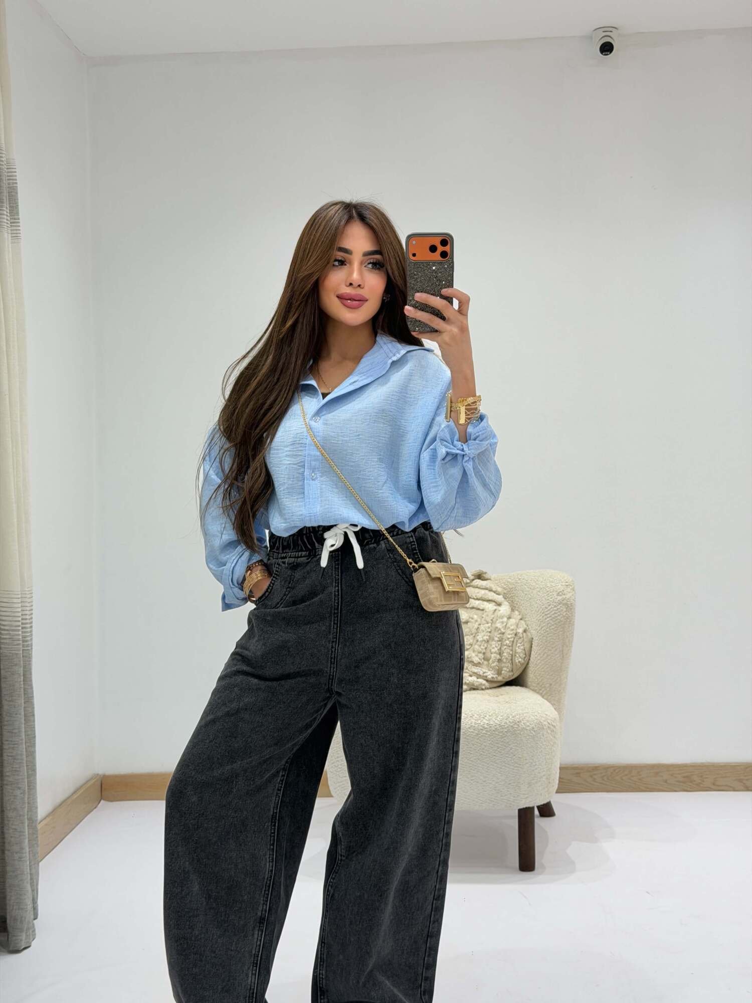 Classic Plain Linen Shirt - Image 5