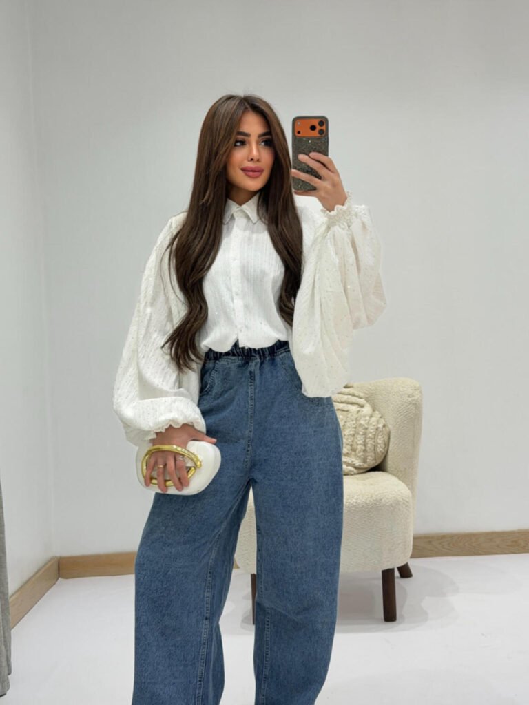 Wide Leg Denim Pants