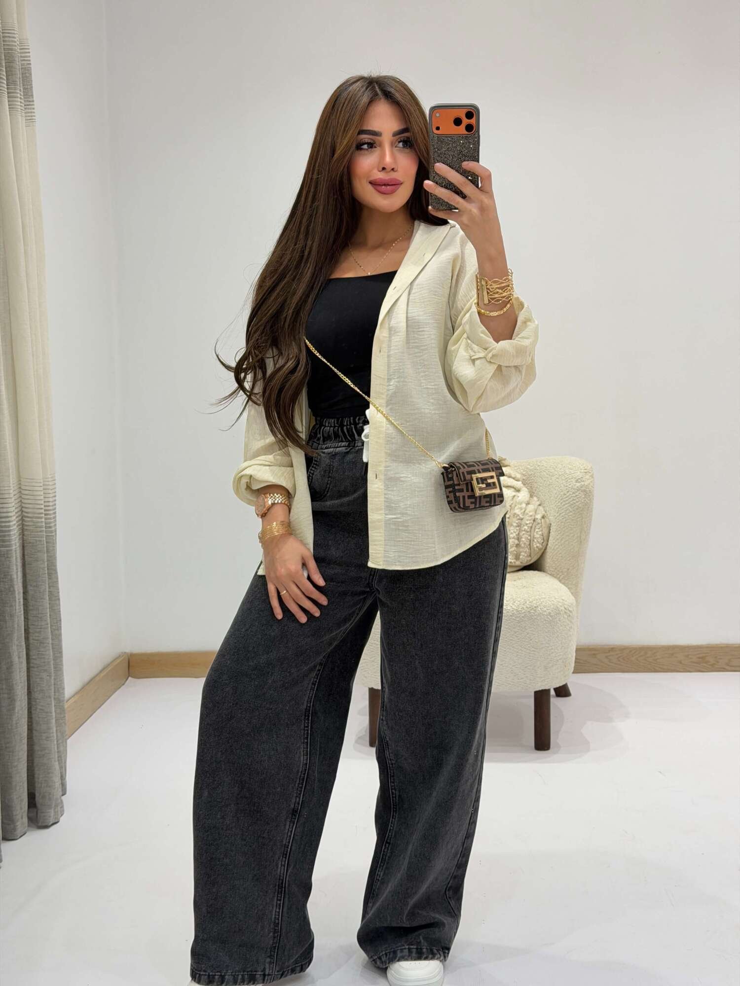 Classic Plain Linen Shirt - Image 6