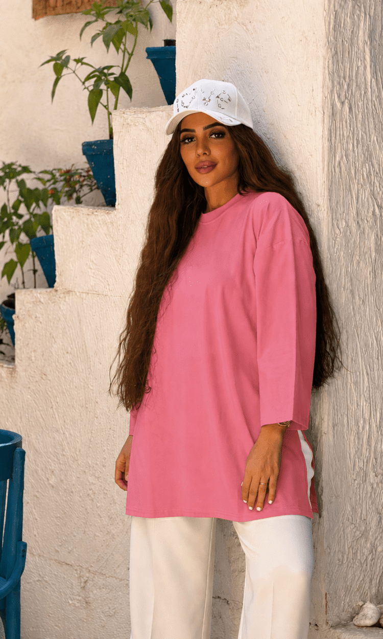 Oversized Basic T-Shirt – Free Size