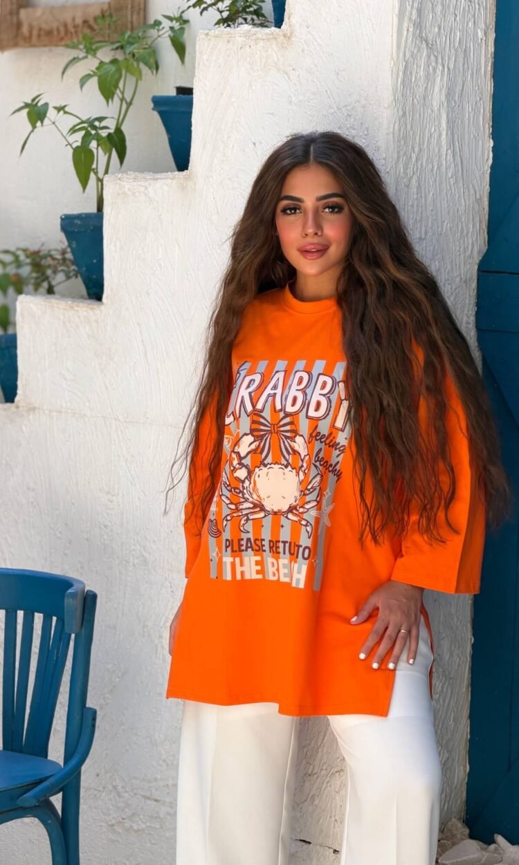Printed Oversized T-Shirt – Free Size