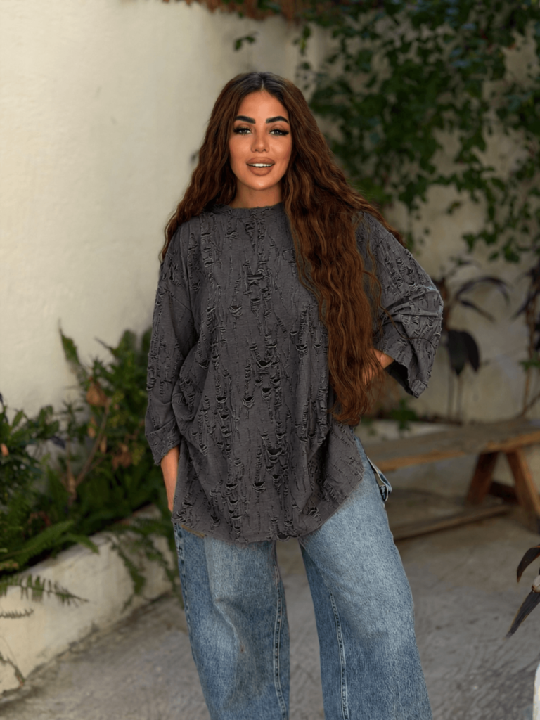 Cutting Style T-Shirt – Free Size