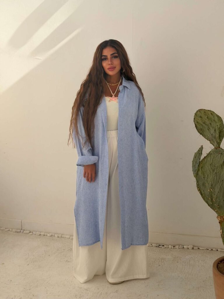 Linen Shirt Dress – Free Size
