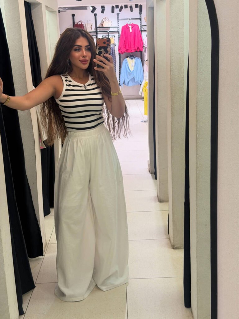 Wide Leg Linen Pants – Free Size