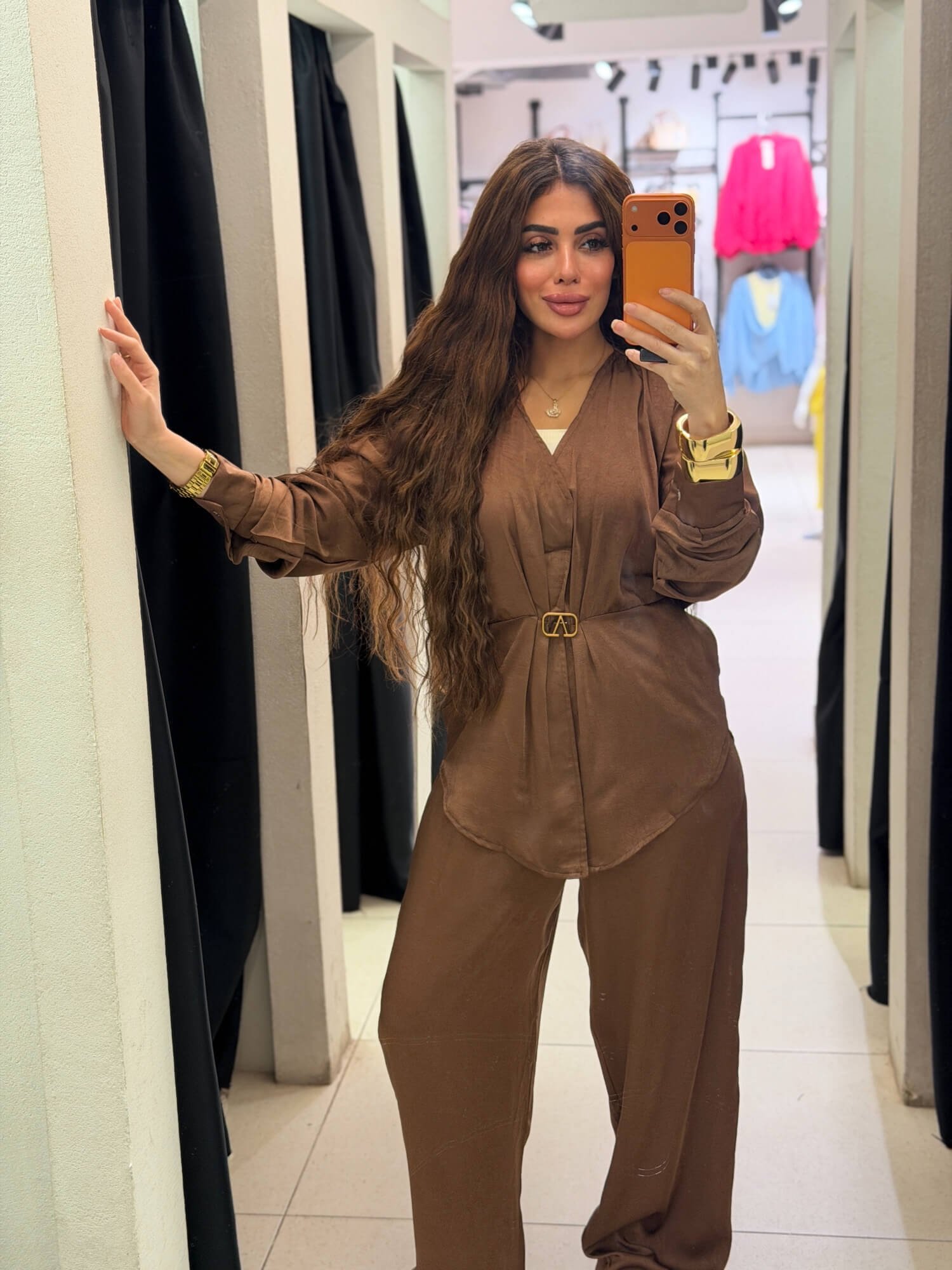 Satin Suit – Free Size - Image 4