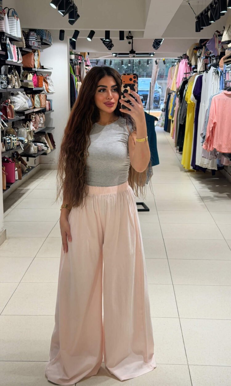 Wide Leg Linen Pants – Free Size